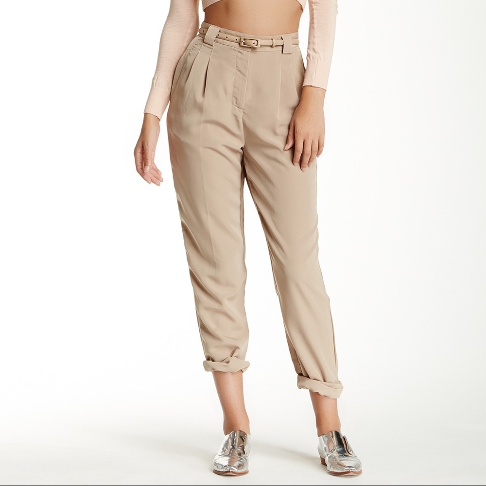 American Apparel High Waisted Pleated Pants
